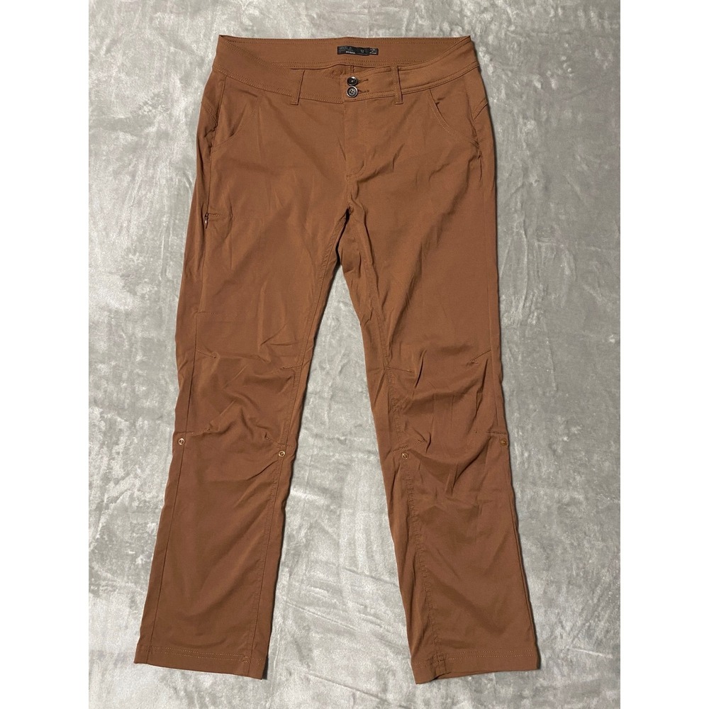 Prana Women's Size 12 Brown Straight Leg Hiking Outdoor Pants Style W4119RG23